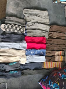 Damen Konvolut Socken, verschiedene Farben und Muster – Bunt