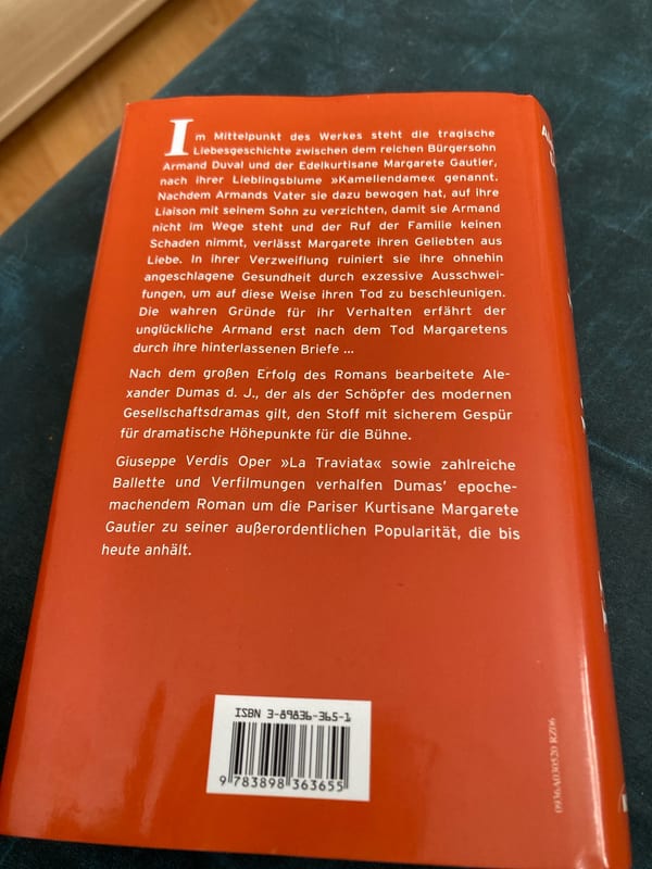 Die Kameliendame – Alexander Dumas – Roman, Buch – Bild 2 von 3