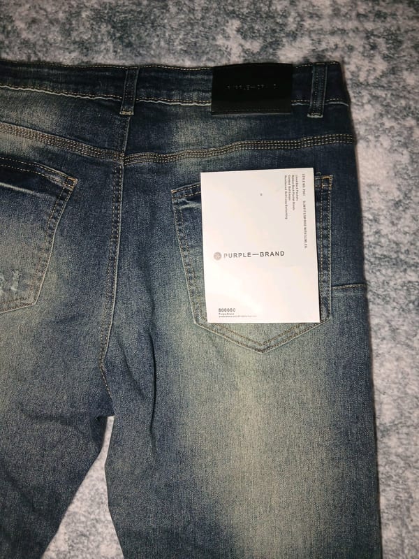 Purple Brand Herren Jeans – Größe L – Blau – Bild 3 von 5