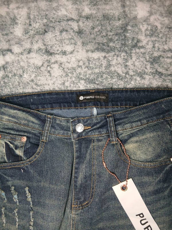 Purple Brand Herren Jeans – Größe L – Blau – Bild 4 von 5