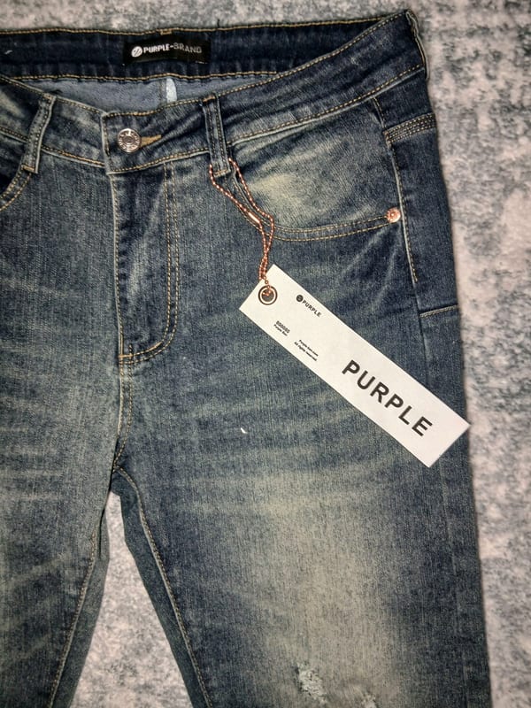 Purple Brand Herren Jeans – Größe L – Blau – Bild 5 von 5
