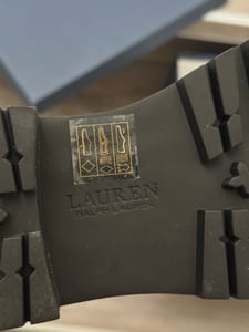 Damen Originale Ralf Lauren Boots Stiefeletten Stiefel Herbst Winter Schuhe – Größe 38 – Schwarz/Beige – Bild 10 von 10