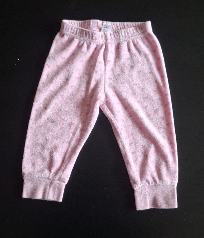 Kuschelige Baby-Frottee-Hose Gr.80 – Rosa