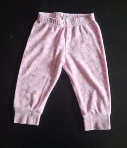 Kuschelige Baby-Frottee-Hose Gr.80 – Rosa