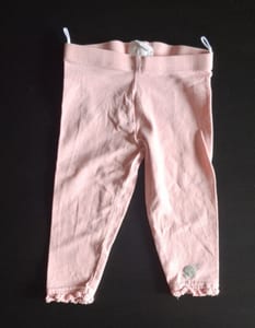 Süße rosa Baby-Leggings mit Mäusekanten-Bündchen Gr. 80