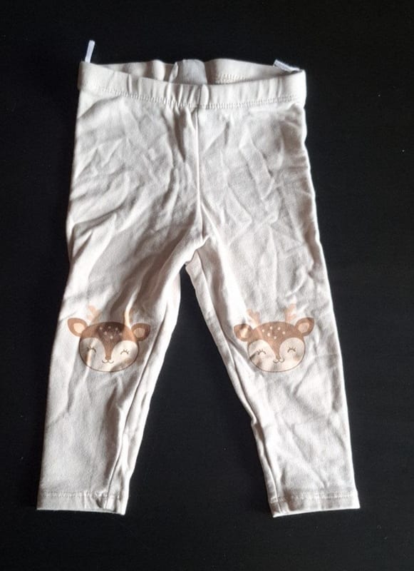 Süße Baby-Leggings Gr.80 – Cremeweiß