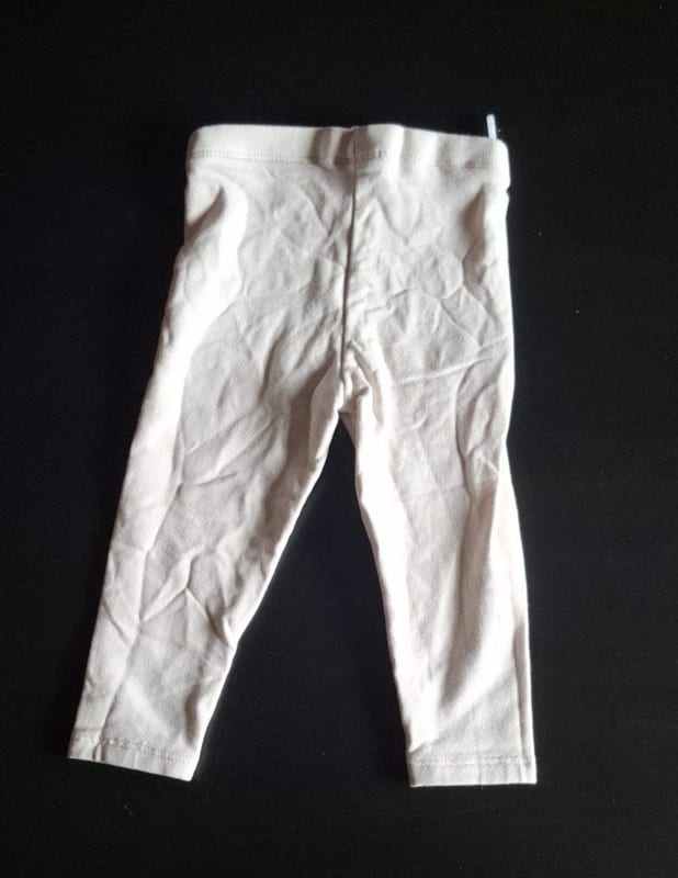 Süße Baby-Leggings Gr.80 – Cremeweiß – Bild 2 von 2