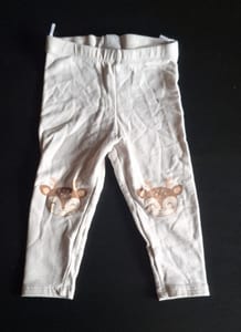 Süße Baby-Leggings Gr.80 – Cremeweiß