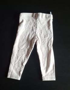 Süße Baby-Leggings Gr.80 – Cremeweiß – Bild 2 von 2