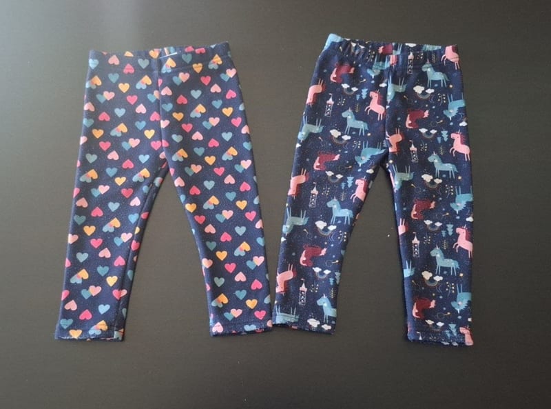 Mädchen 2er Set Hosen Gr.86 – Blau/Bunt