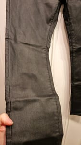 Damen Beschichtete Hose in Schwarz – Skinny-Schnitt – Größe XXL – Bild 3 von 5