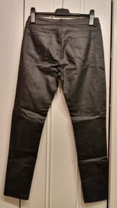 Damen Beschichtete Hose in Schwarz – Skinny-Schnitt – Größe XXL – Bild 4 von 5