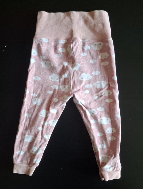3er Set Kinder Leggings Gr. 74/80 – Rosa/Weiß – Bild 3 von 7