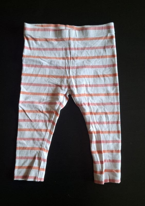 3er Set Kinder Leggings Gr. 74/80 – Rosa/Weiß – Bild 4 von 7