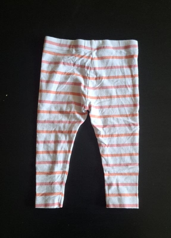 3er Set Kinder Leggings Gr. 74/80 – Rosa/Weiß – Bild 5 von 7