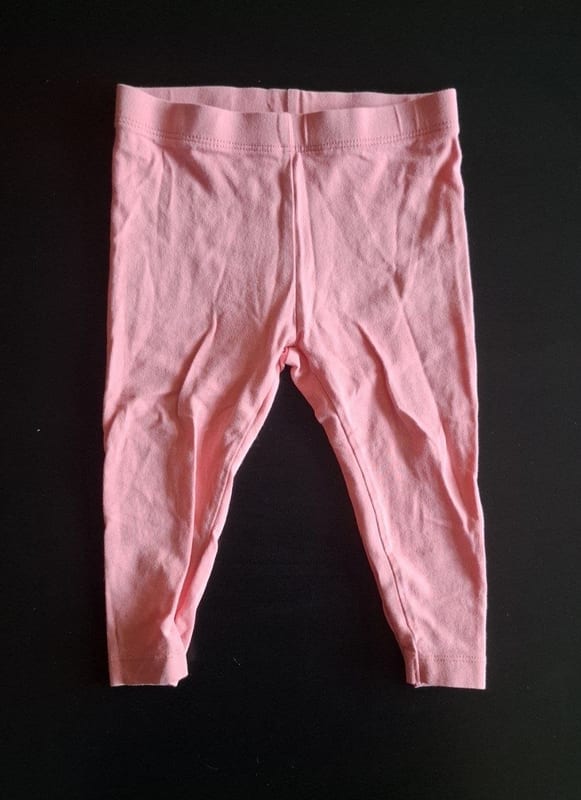 3er Set Kinder Leggings Gr. 74/80 – Rosa/Weiß – Bild 6 von 7