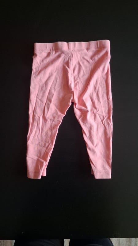 3er Set Kinder Leggings Gr. 74/80 – Rosa/Weiß – Bild 7 von 7