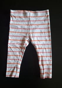 3er Set Kinder Leggings Gr. 74/80 – Rosa/Weiß – Bild 4 von 7