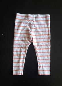 3er Set Kinder Leggings Gr. 74/80 – Rosa/Weiß – Bild 5 von 7
