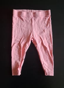 3er Set Kinder Leggings Gr. 74/80 – Rosa/Weiß – Bild 6 von 7