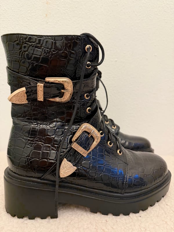 Damen stiefeletten – Größe 39 – Schwarz