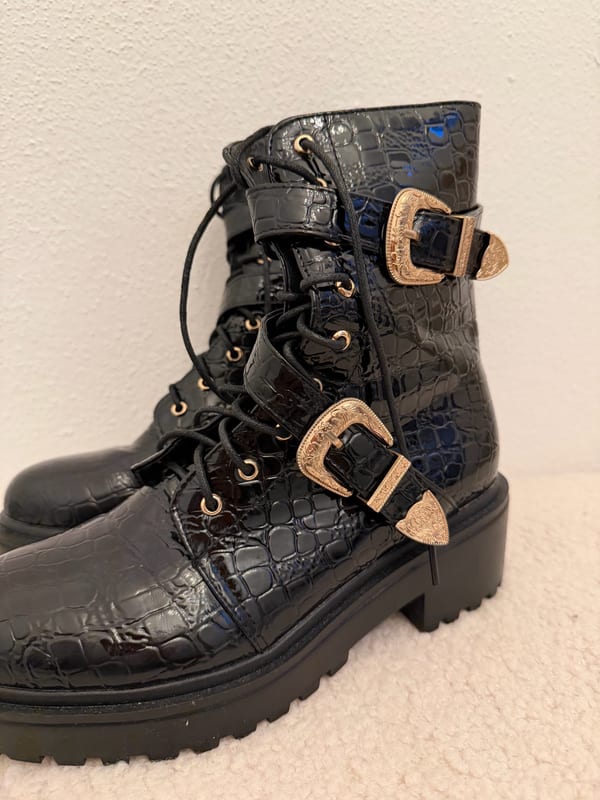 Damen stiefeletten – Größe 39 – Schwarz – Bild 2 von 4
