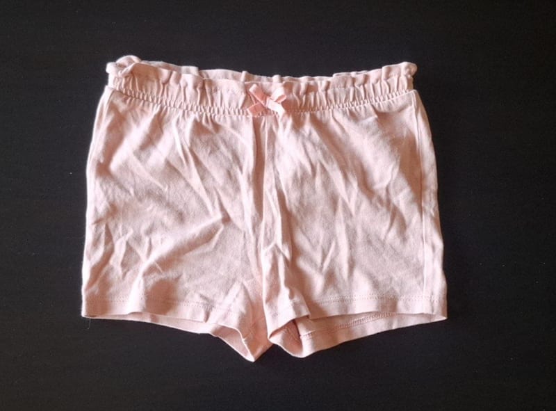 Mädchen Kurze Hose mit Schleifchen Gr.86 – Rosa