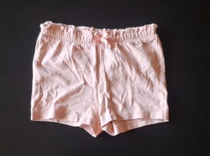 Mädchen Kurze Hose mit Schleifchen Gr.86 – Rosa