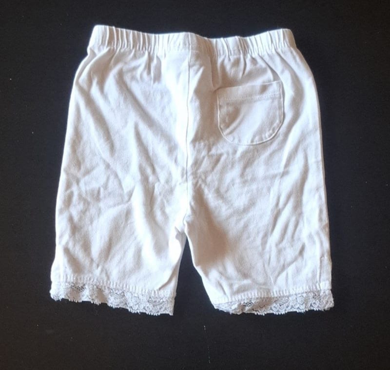 Mädchen Süße weiße Radlerhose Gr.86 – Bild 2 von 2