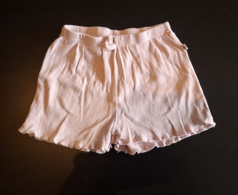 Baby Sommer-Set aus Rippshirt & Shorts Gr. 80 – Gelb/Rosa – Bild 4 von 5