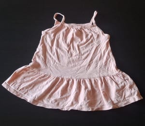 Mädchen Süßes rosa Spaghettiträger-Top mit Schößchen Gr.86