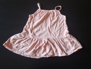 Mädchen Süßes rosa Spaghettiträger-Top mit Schößchen Gr.86 – Bild 2 von 2