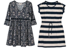 Damen Kleider im Paket, JdY S und ONLY L – Größe S – Blau/Creme