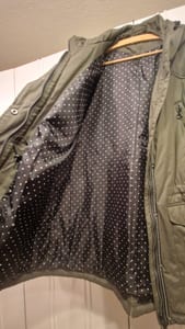 Damen Parka mit Kapuze, Khaki, Taschen und Reißverschluss – Größe 42 – Grün – Bild 3 von 6