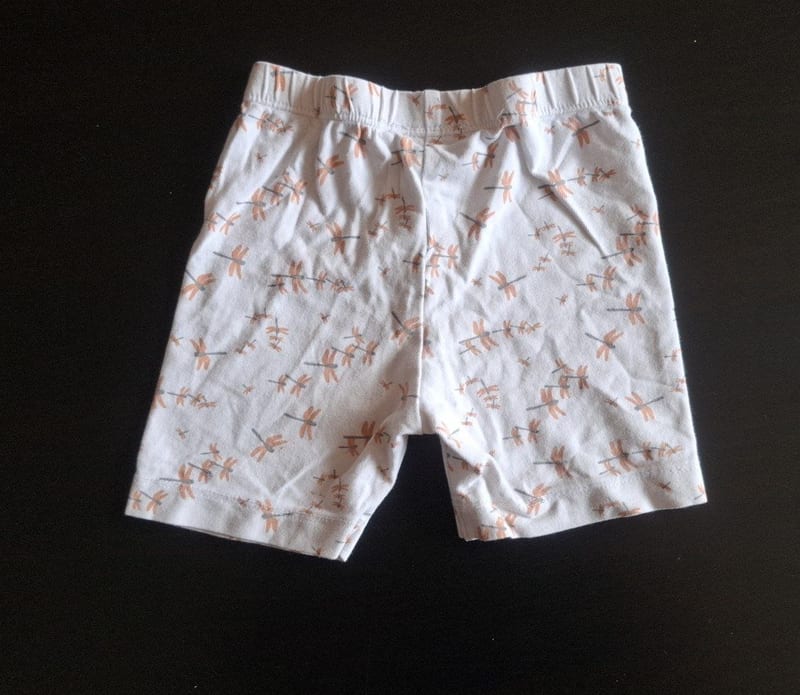 Mädchen 2er-Set Sommer-Shorts Gr.80 – Weiß/Orange/Grau – Bild 3 von 5