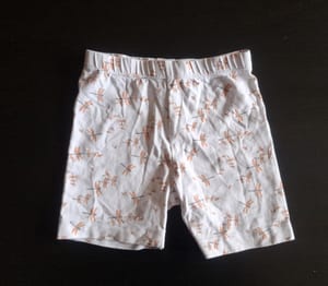 Mädchen 2er-Set Sommer-Shorts Gr.80 – Weiß/Orange/Grau – Bild 2 von 5