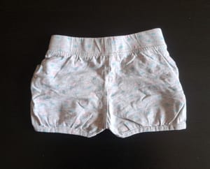 Mädchen 2er-Set Sommer-Shorts Gr.80 – Weiß/Orange/Grau – Bild 5 von 5
