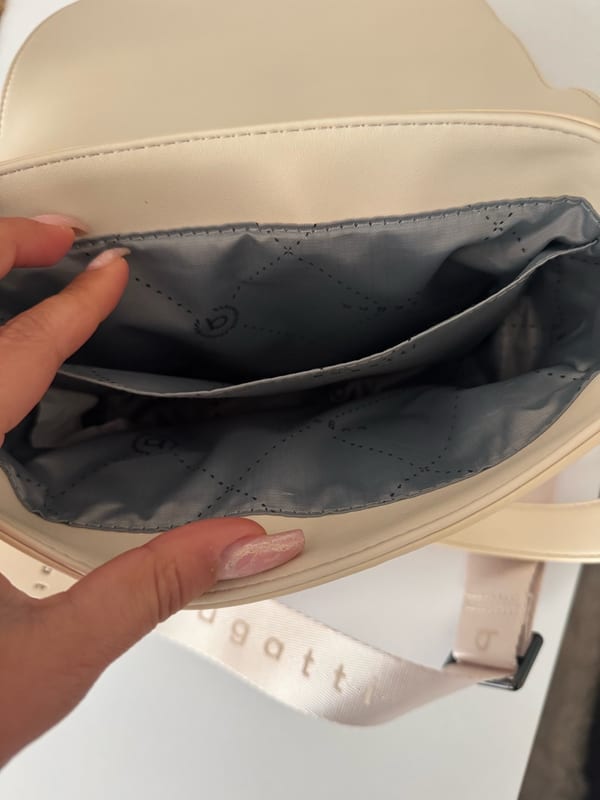 Bugatti Damen Tasche beige Crossbody Handtasche Bag Half Moon Bag – Bild 3 von 9