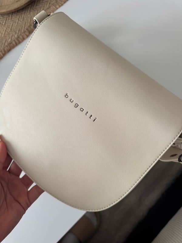 Bugatti Damen Tasche beige Crossbody Handtasche Bag Half Moon Bag – Bild 5 von 9