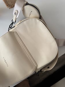 Bugatti Damen Tasche beige Crossbody Handtasche Bag Half Moon Bag – Bild 6 von 9
