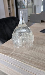 Kristallglas-Karaffe mit Sternschliff – Bleikristall