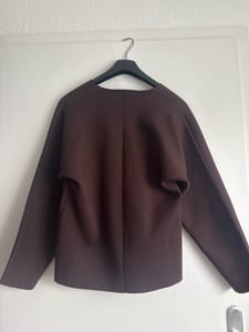 Damen Strickjacke mit V-Ausschnitt in Braun – Größe L – Bild 3 von 4