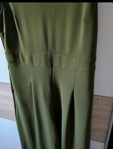 Damen Olivgrüner ärmelloser Jumpsuit mit weitem Bein – Größe 44 – Bild 5 von 10