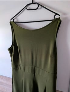 Damen Olivgrüner ärmelloser Jumpsuit mit weitem Bein – Größe 44 – Bild 8 von 10