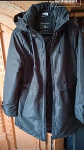 Damen Winterjacke Parka mit Kapuze, schwarz – Größe S – Bild 4 von 9