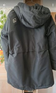 Damen Winterjacke Parka mit Kapuze, schwarz – Größe S – Bild 5 von 9