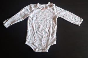 Baby 3er Set Langarmbodys Gr.74/80 – Weiß/Bunt – Bild 7 von 8