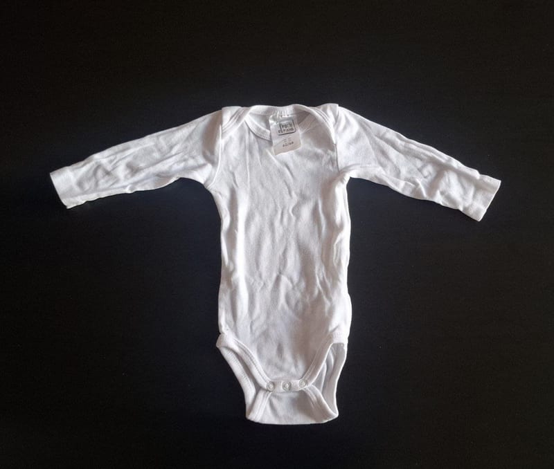 4er Set Baby Langarmbodys Gr.62/68 – Weiß – Bild 6 von 9