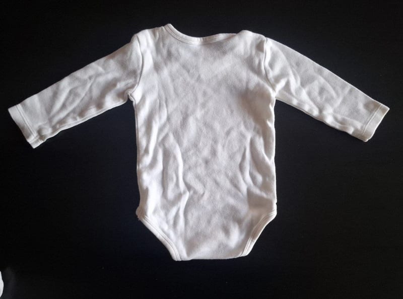 4er Set Baby Langarmbodys Gr.62/68 – Weiß – Bild 9 von 9