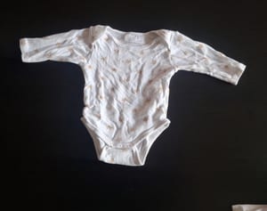 4er Set Baby Langarmbodys Gr.62/68 – Weiß – Bild 2 von 9